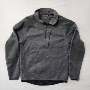511 Tactical Series Jacket Mens Medium Gray 1/4 Zip Pullover Fleece Law Military